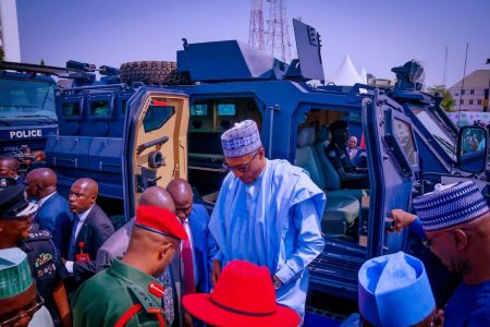 Buhari Arrives Lagos For APC Presidential Campaign Grand Finale